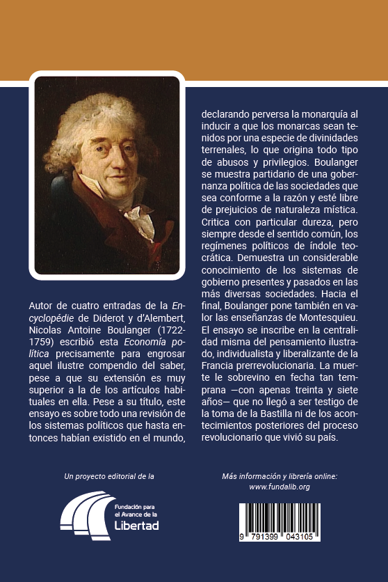 Contraportada de "Economía Política", de Boulanger 2025