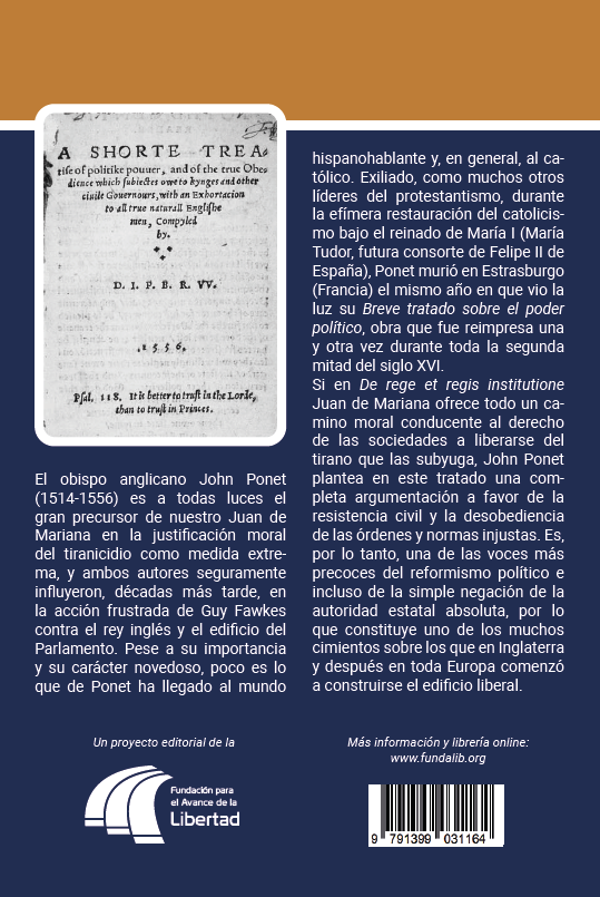 Contraportada John Ponet