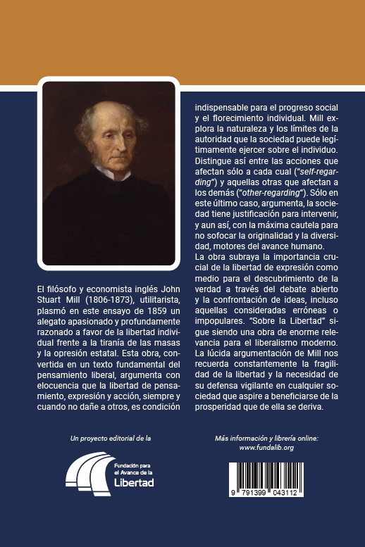 Contraportada de Sobre la Libertad