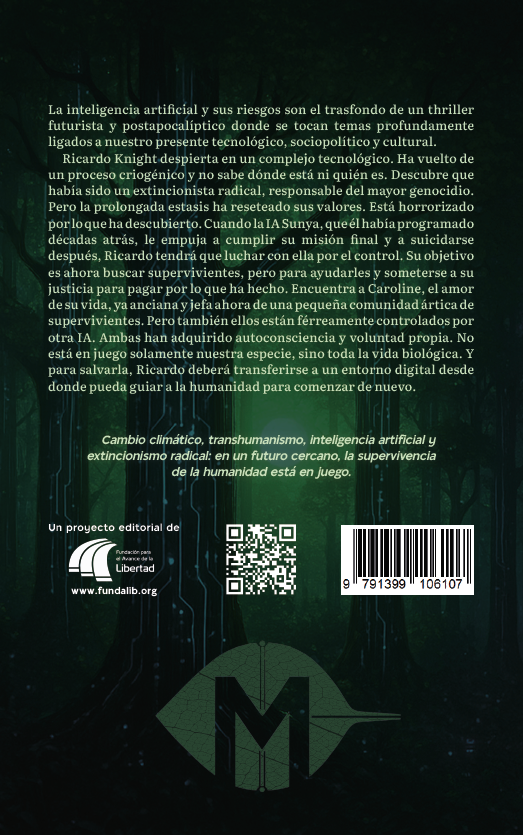 Contraportada de Cero y uno